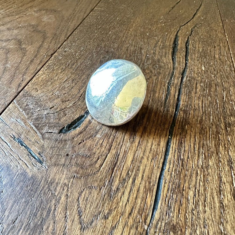 Israel Sterling Silver Electroform over a Wax Core Ring Size 10
